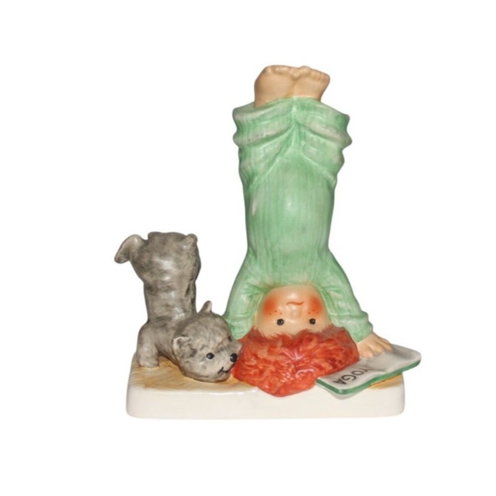Vintage Goebel Hummel Redhead "Heads or Tails" Yoga 1980